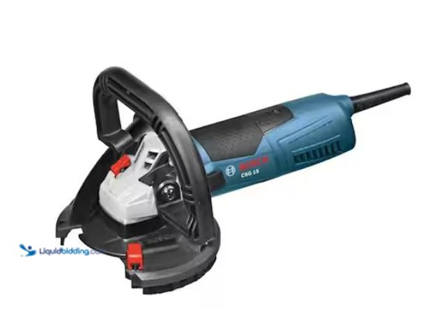 Lot 49-1602217 - Bosch 12.5 Amp Corded 5 in. Concrete Surfacing Grinder with Dedicated Dust Collection Shroud, Model ...