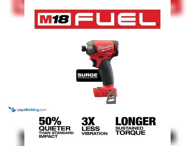 Lot 49-5435702 - Milwaukee
M18 FUEL SURGE 18V Lithium-Ion Brushless Cordless 1/4 in. Hex Impact Driver (Tool-Only) (...