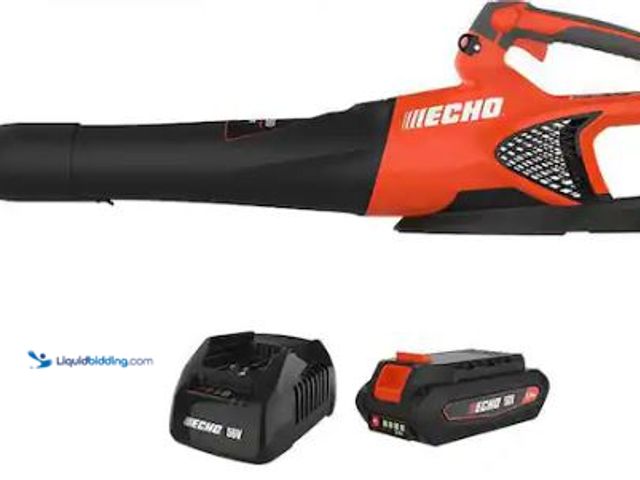Lot 49-1627567 - ECHO 56V 151 MPH 526 CFM Cordless Battery Powered Handheld Leaf Blower with 2.5Ah Battery and Charge...