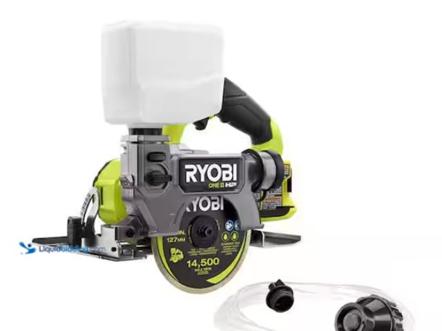 Lot 49-1567925 - RYOBI ONE+ HP 18V Cordless Handheld Wet/Dry Masonry Tile Saw (Tool Only), Model # PBLHTS01B, Slightl...