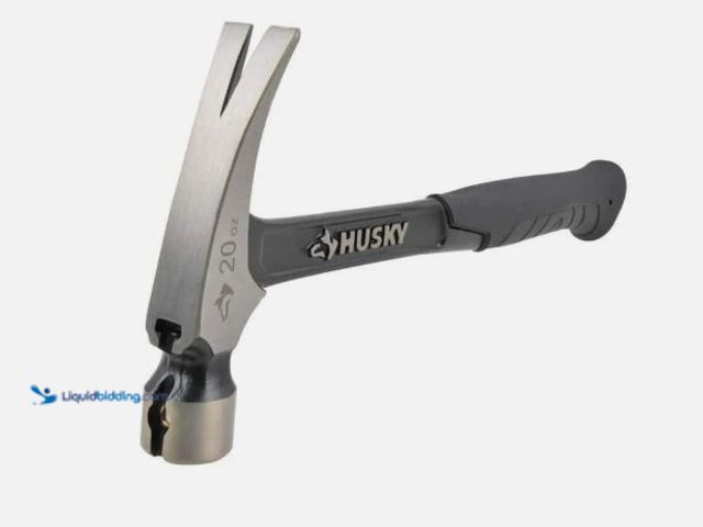 Lot 49-5551426 - Husky 2-Piece 20 oz. Steel Rip Hammer and 10 in. Nail Puller Home Tool Kit Set, Unused with scuffs