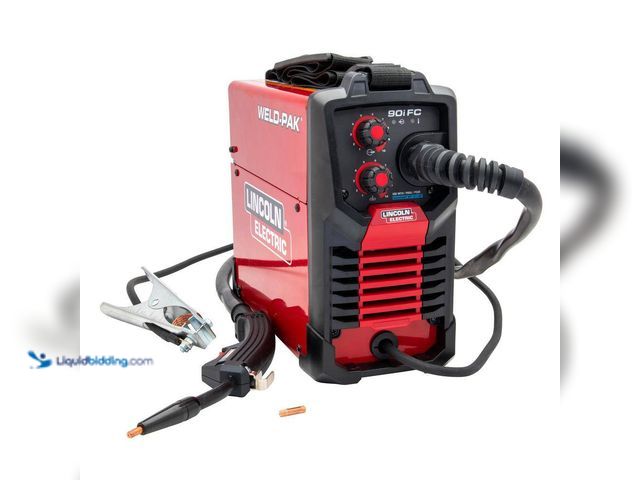 Lot 49-5412884 - Lincoln Electric
WELD-PAK 90i FC Flux-Cored Wire Feeder Welder (No Gas). Item is Used