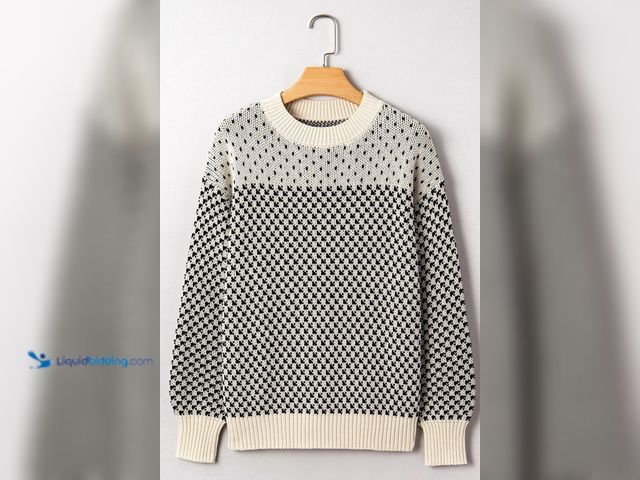 Lot 49-1570307 - Threaded Pear Size Medium Kinley Pattern Lantern Sleeve Sweater, Model # 608869002663, Unused.   Ref...