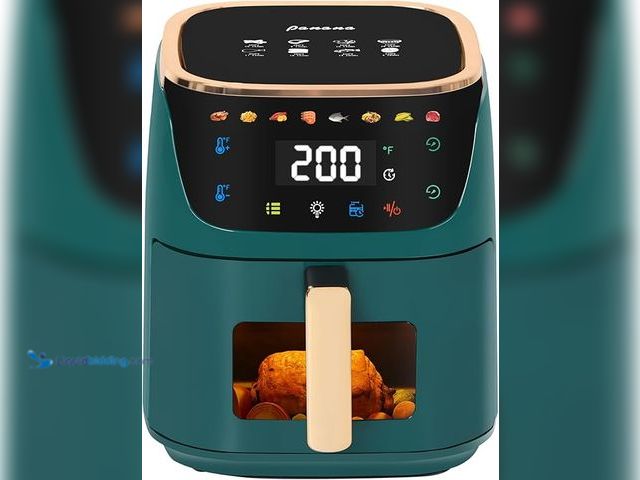 Lot 49-5448247 - Panana 8QT Large Air Fryer Compact, 8 Preset Menus Airfryer, One-Touch Digital Control Presets, Touc...
