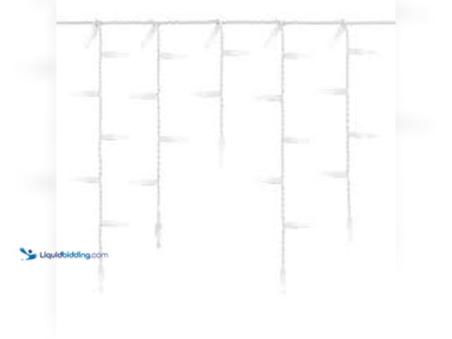 Lot 49-3531273 - QTY - 12 Home Accents Holiday 200 Clear Incandescent Mini Icicle Lights. Model # 24RT0172416C. Seale...