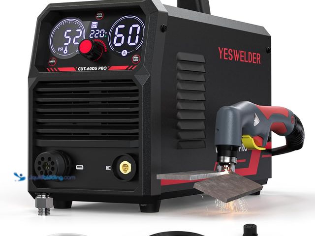 Lot 49-5463702 - YESWELDER Plasma Cutter 60Amp Non-High Frequency Non-Touch Pilot Arc, Digital Display DC Inverter 11...