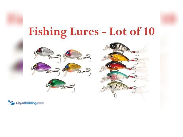 Lot 49-5492876 - Lot of 10 Crankbait Fishing Lures including (5) 1.18" 1.5g and (5) 1.77" 4g - NEW - The set includes...