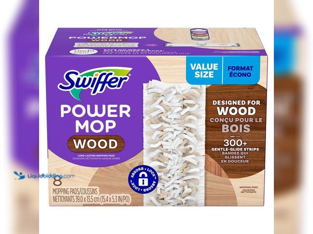 Lot 49-5410913 - Lot of 3. Swiffer Power Mop Wood Mopping Pad Refills (8-Count)[Model # 003077208191] Unused
