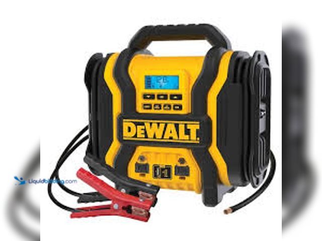 Lot 49-5461196 - DEWALT Portable Power 2000 Peak Amp Jump Starter w/Digital Compressor. Model # DXAEPS14. Unused