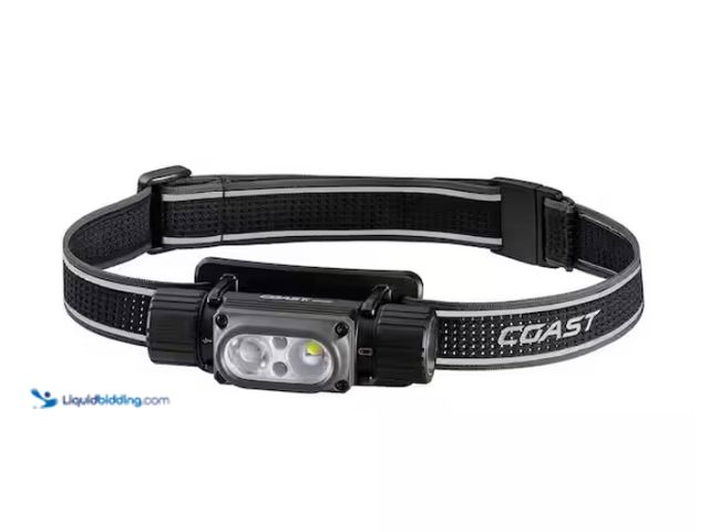 Lot 49-1574928 - Coast WPH32R 2000 Lumens Waterproof Rechargeable Headlamp, Model # WPH32R, Slightly used, Works, Pow...