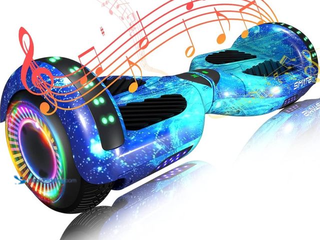 Lot 49-5556031 - SIMATE Hoverboard, Bluetooth All Terrain Hover Boards with LED Lights and APP Control, Gifts for Kid...