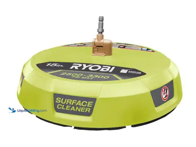 Lot 49-1567951 - RYOBI 15 in. 3300 PSI Surface Cleaner for Gas Pressure Washer, Model # RY31SC01, Slightly used.  Ref...