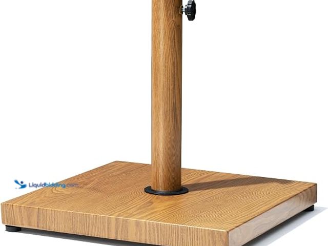 Lot 49-3614885 - Outdoor Umbrella Base, 43lbs Heavy Duty Patio Umbrella Stand | Suitable for 6-12FT Market, Fringe & ...