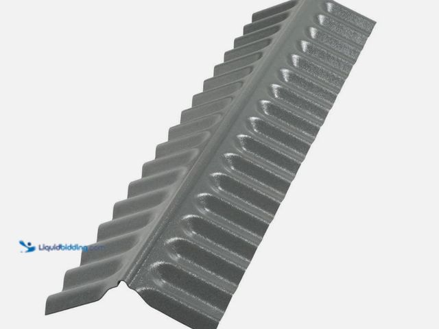 Lot 49-5580853 - QTY 6 - Suntop 4' Polycarbonate Ridge Cap Flashing – Castle Gray, Leak-Resistant. 763552133540. Unus...