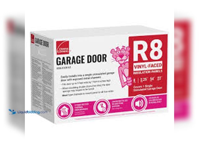 Lot 49-5461142 - Owens Corning Garage Door Fiberglass Insulation Kit 22 in. x 54 in. (8-Panels), Model# GD01, New