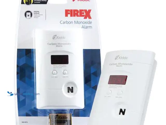 Lot 49-2000855 - Kidde Firex Plug-in Carbon Monoxide Detector, 9V Battery Backup, Digital Display, Model # 21029915, ...