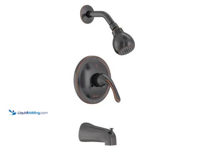 Lot 49-5559601 - Glacier Bay Builders Single Handle 1-Spray Tub and Shower Faucet 1.8 GPM in Bronze (Valve Included)....
