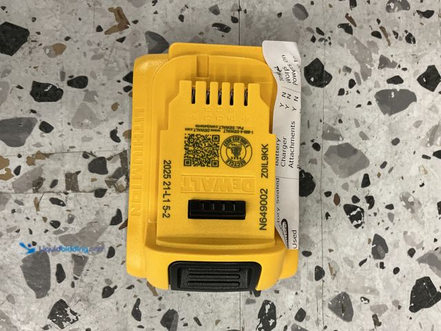 Lot 49-3564676 - Dewalt DCB203 20V 2 AH Battery, Unused.