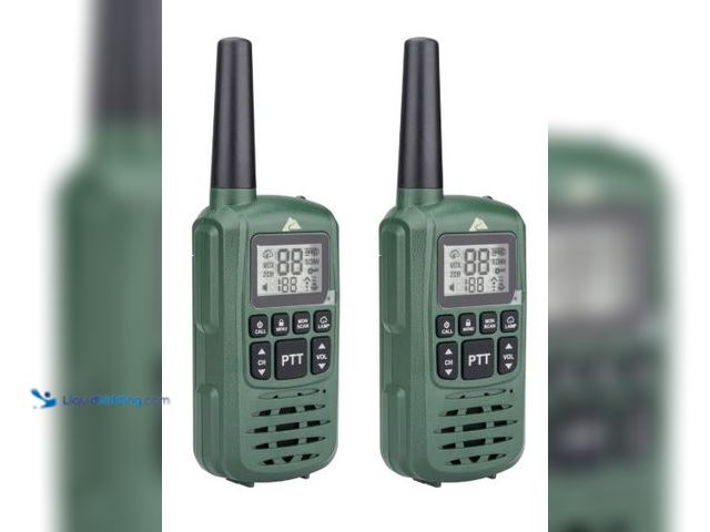 Lot 49-1631035 - Ozark Trails IPX4 Weatherproof 22-Channel Two-Way Walkie Talkies, 2 Pack, Model # 961052106, Slightl...
