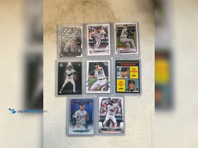 Lot 49-1811340 - COLLECTIBLE  8 DETROIT TIGERS SUPERSTARS INCLUDING ROOKIE CARDS