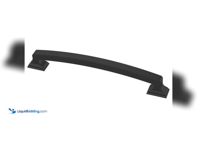 Lot 49-2021984 - Lot of (4)- Liberty Classic Edge 6-5/16 in. (160 mm) Classic Matte Black Cabinet Drawer Pull. Model ...