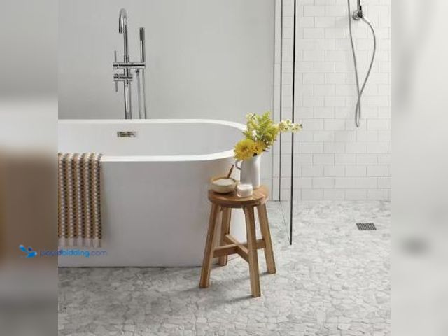 Lot 49-1517573 - Approx 4.8 Sq Ft, Daltile
Restore Bright White 2 in. x 6 in. Ceramic Bullnose Trim Tile (2.4 sq. ft...