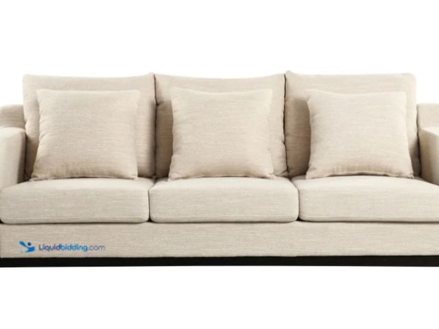 Lot 49-1520177 - ZNTS Mirod Comfy 3-seat Sofa with Wooden Legs, Modern for Living Room and Study, model # N760P243326...