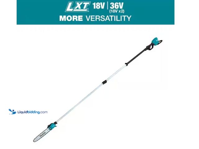 Lot 49-5580835 - Makita
LXT 18V X2 (36V) Lithium-Ion Brushless Cordless 10 in. Telescoping Pole Saw, 13 ft. L (Tool ...