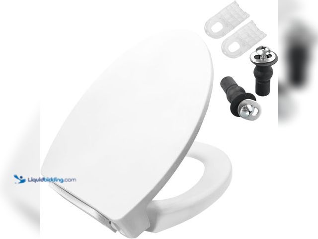 Lot 49-3565824 - SS114 Elongated Toilet Seat Compatible with TOTO SS113/SS154/SS224/SS204, Traditional Elongated Heav...