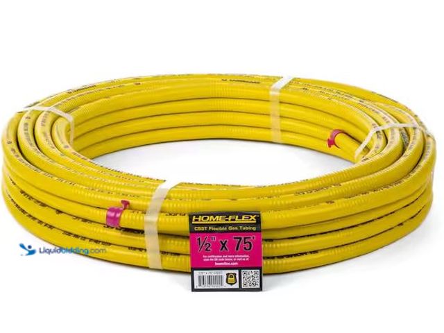 Lot 49-5573407 - HOME-FLEX
1/2 in. x 75 ft. CSST Corrugated Stainless Steel Tubing, Unused