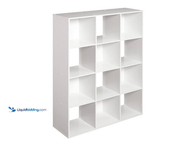 Lot 49-5445948 - Closet Maid Cubeicals 47.56 in. H x 35.91 in. W x 11.61 in. D White Laminate 12-Cube Storage Organiz...
