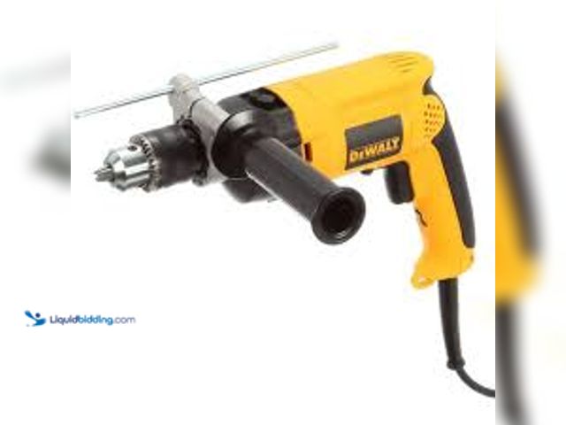 Lot 49-5458915 - DEWALT 7.8 Amp Corded 1/2 in. Variable Speed Reversible Hammer Drill, Model# DW511, Used