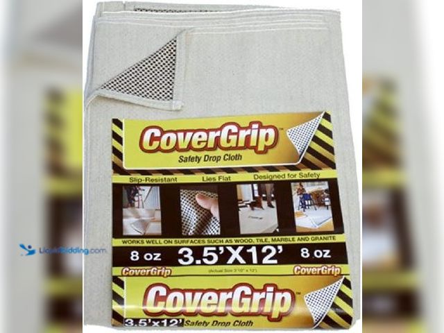 Lot 49-5452078 - 8 oz Canvas Safety Drop Cloth, 3.5' x 12' Item is unused.
