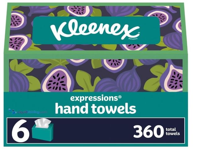 Lot 49-1516830 - (12ct) Kleenex Expressions Disposable Paper Hand Towels, 6 Boxes, 60 Towels per Box (360 Total Hand ...