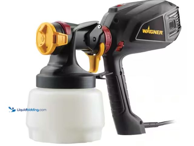 Lot 49-3614672 - Wagner Flexio 2500 Electric Handheld HVLP Paint Sprayer, Model # 2409509, Slightly used, Has attachm...