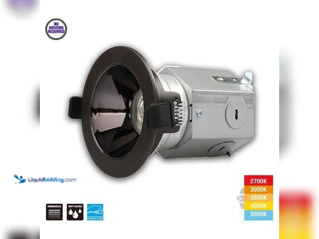 Lot 49-5452652 - Commercial Electric
3in. Integrated LED Canless Recessed Light with Dark Bronze Trim and Dark Bronz...