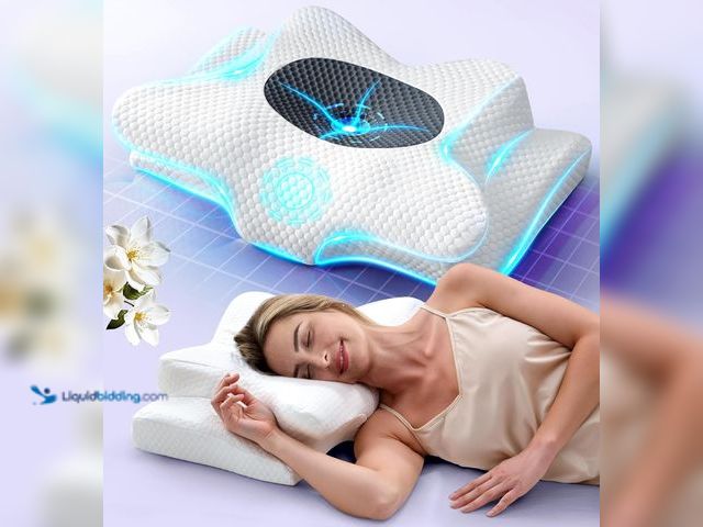 Lot 49-5549850 - Emircey Clinical-Level Relief Cervical Neck Pillow for Sleeping, Orthopedic Contour Memory Foam Pill...