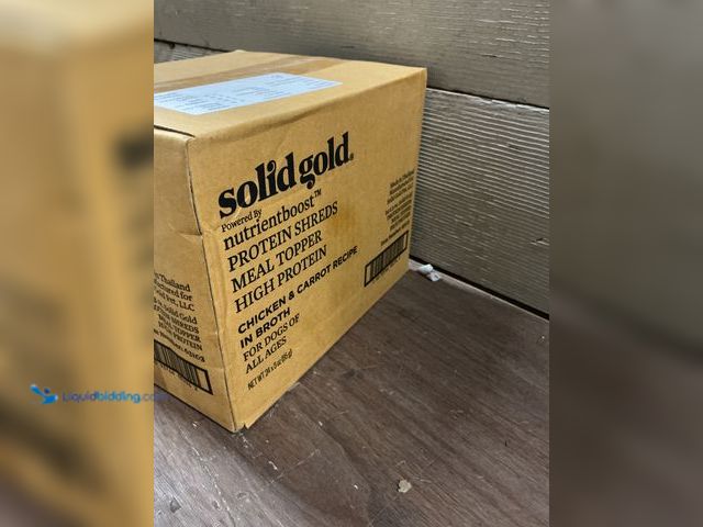 Lot 49-5487246 - Solid Gold Protein Shreds Meal Topper 12packs 3oz New