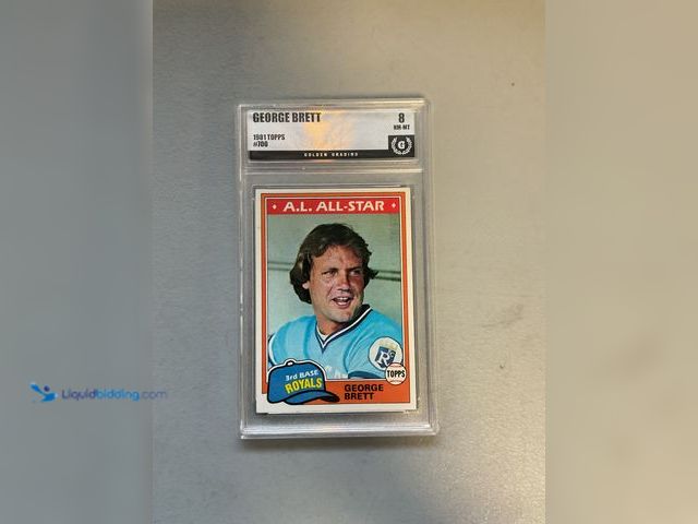 Lot 49-1830596 - COLLECTIBLE WOW! GRADED CARD 1981 TOPPS GEORGE BRETT A.L. ALL-STAR #700 GG 8 NM-MT AMAZING GRADED CA...