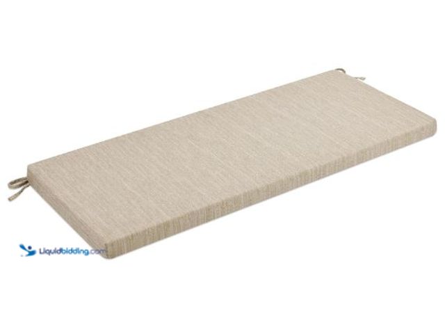 Lot 49-1569367 - 36 Inch Non-Slip Indoor Outdoor Bench Cushion with Ties, Classic Solid Color Rectangle Bench Seat Cu...