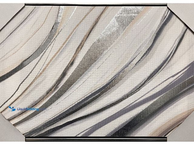 Lot 49-1566952 - train2 art modern wall art blue and gold lines minimalist wall art for living room bedroom bathroom ...