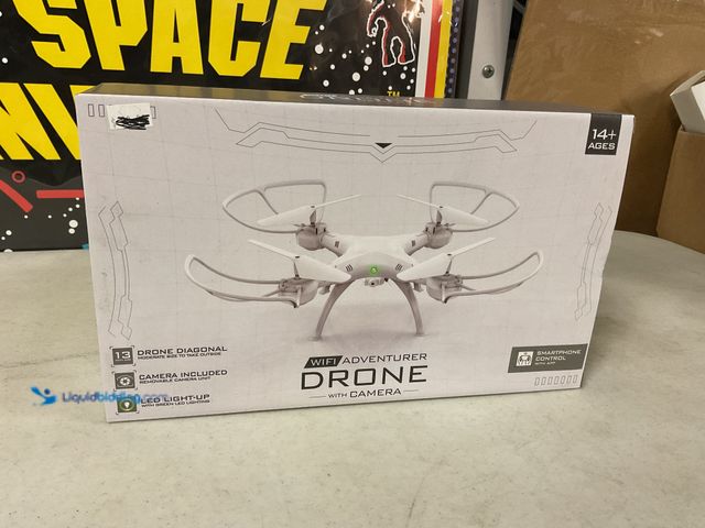 Lot 49-1505469 - COLLECTIBLE WIFI ADVENTURER DRONE WITH CAMERA IN ORIGINAL BOX SMARTPHONE CONTROL #COINS0122