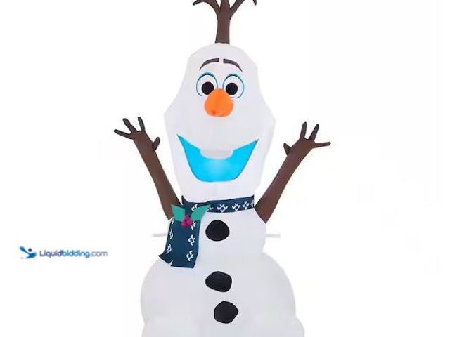 Lot 49-1548134 - Disney 4 ft Olaf With Scarf Holiday Inflatable Model # 22GM14417, Unused  Ref#HOL1113