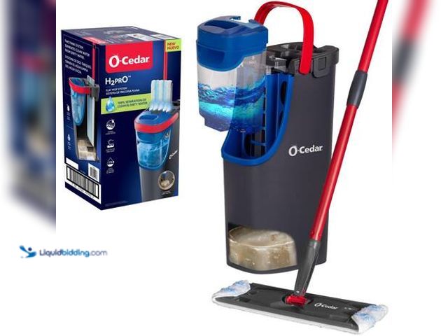 Lot 49-5553489 - O-Cedar H2prO Microfiber Flat Mop System Model # 175765 USED SLIGHTLY