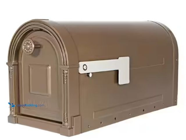 Lot 49-2022492 - Architectural Mailboxes Garrison Venetian Bronze, Large, Steel, Post Mount Mailbox, Model # GM160VBA...