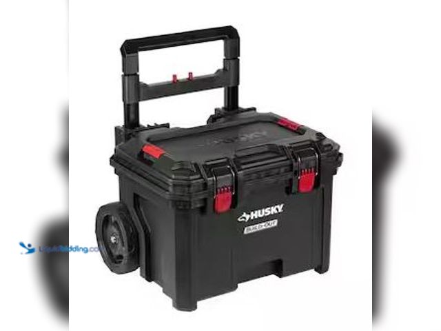 Lot 49-5486872 - Husky
Build-Out 22 in. Modular Tool Storage Rolling Tool Box Internet # 322630780
Model # 22844
S...