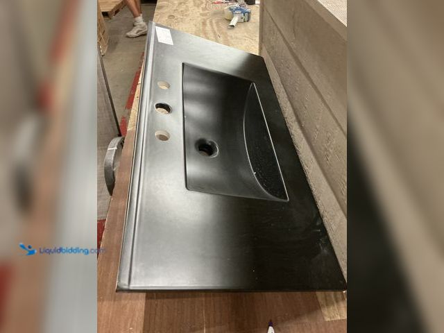 Lot 49-5413933 - 36X18-3/8  BLACK MATTE SINK ONLY UNUSED (NO FACTORY IMAGE)