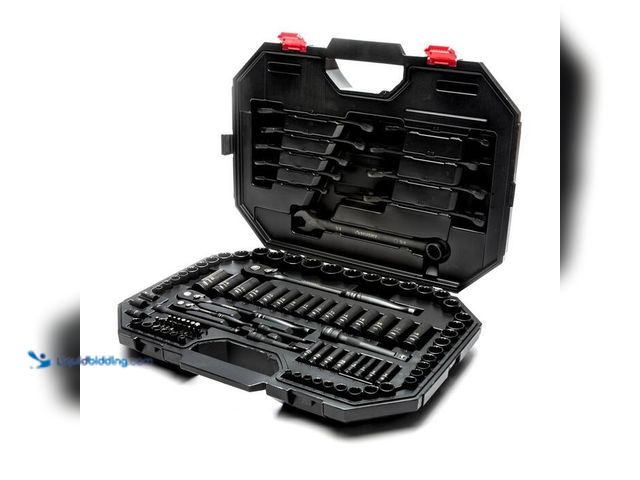 Lot 49-2004209 - Husky 1/4 in., 3/8 in. and 1/2 in. Drive 100-Position Universal SAE and Metric Mechanics Tool Set (1...