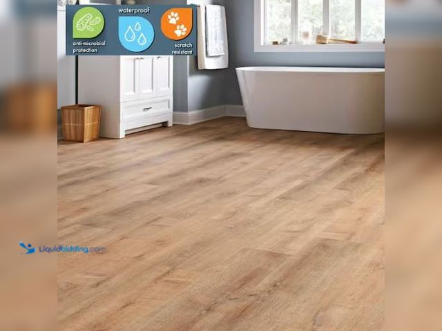 Lot 49-1568365 - Approx 200sq ft of Lifeproof Fresh Oak 6 MIL x 8.7 in. W x 48 in. L Click Lock Waterproof Luxury Vin...