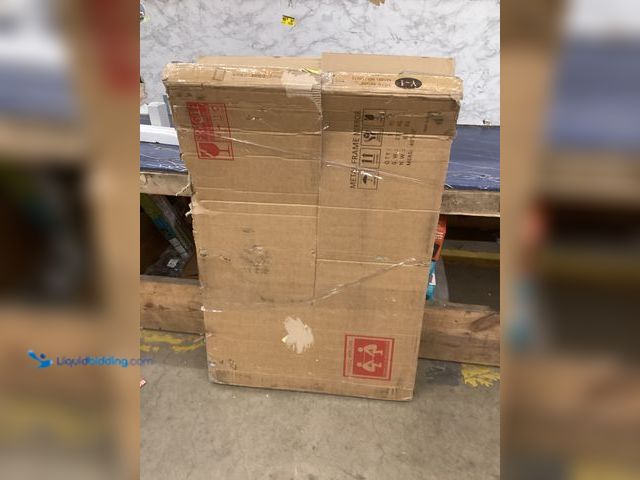 Lot 49-5486967 - Metal Framed Mirror 40''x28'' Item is unused with attachments and hardware